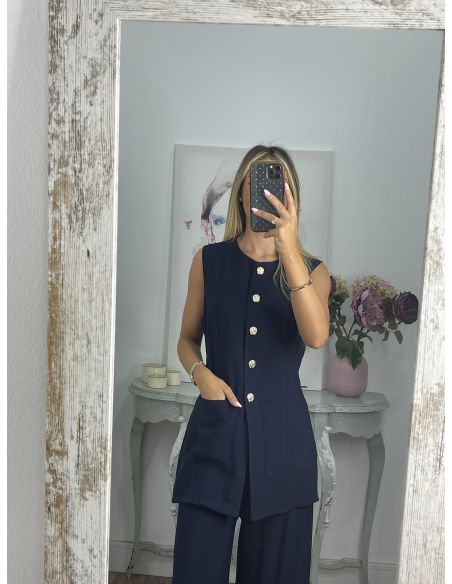 Conjunto Elo azul marino