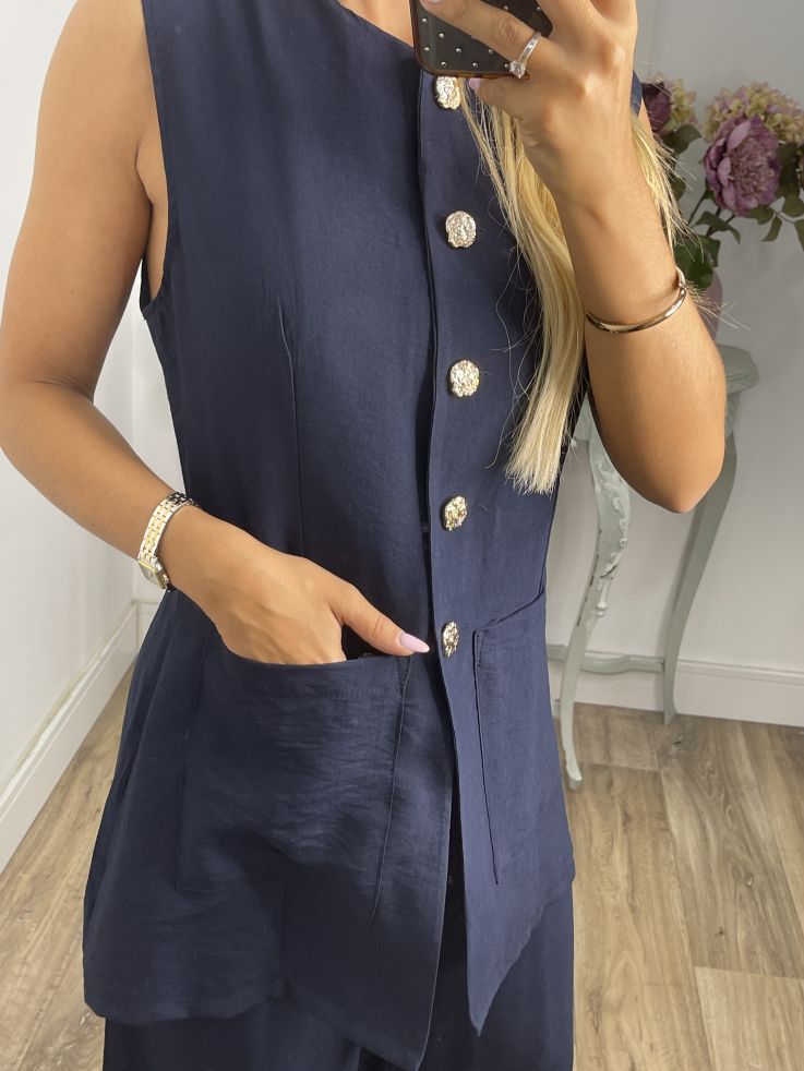 Conjunto Elo azul marino