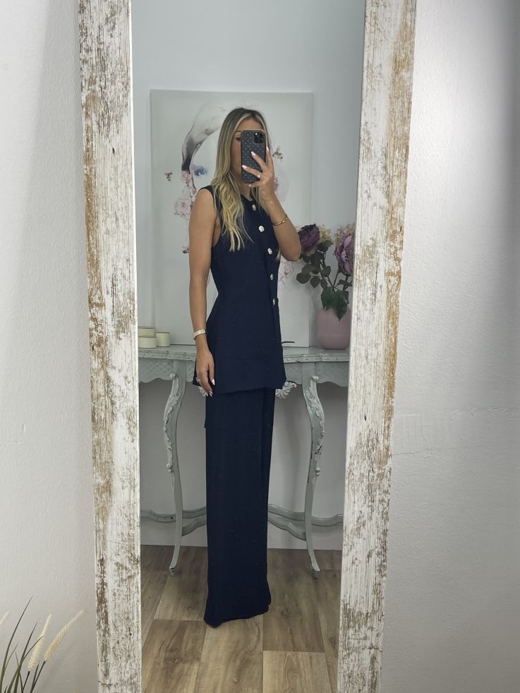 Conjunto Elo azul marino