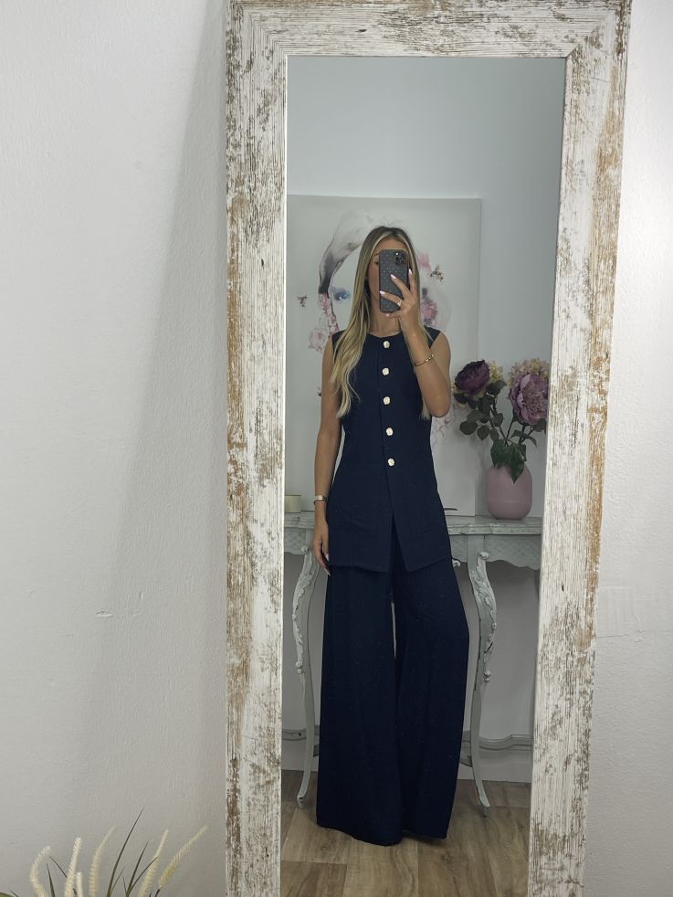 Conjunto Elo azul marino