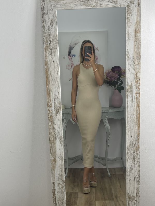 Vestido Riad beige