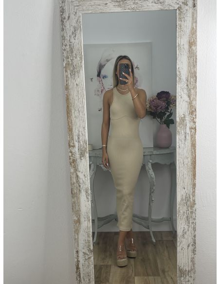Vestido Riad beige