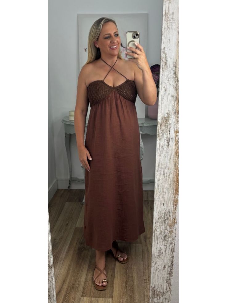 Sandalia Cruz camel