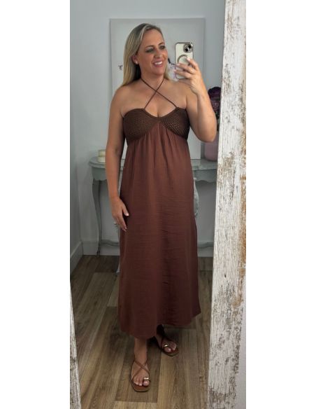 Sandalia Cruz camel
