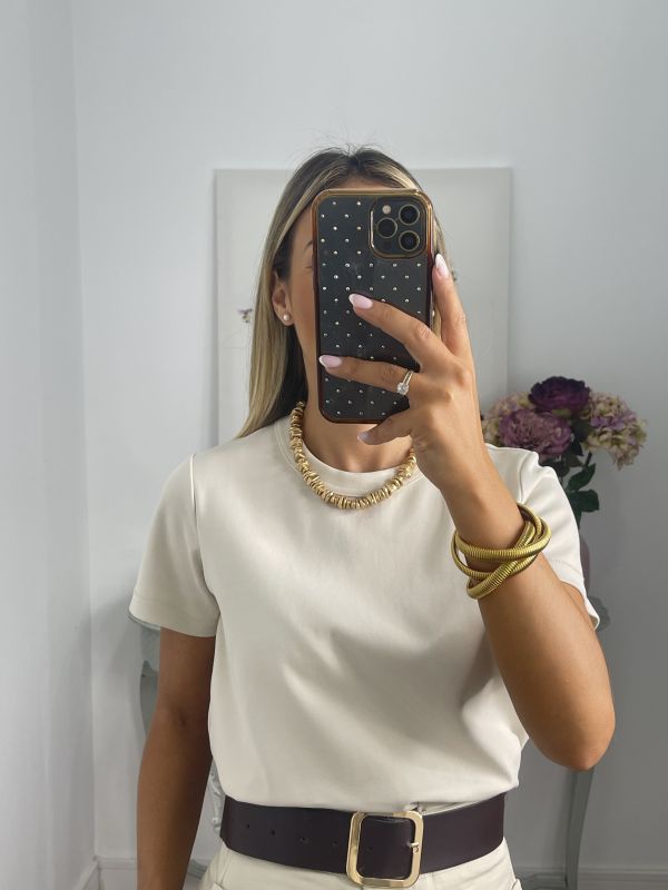 Camiseta Básica beige