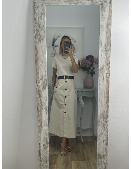 Camiseta Básica beige