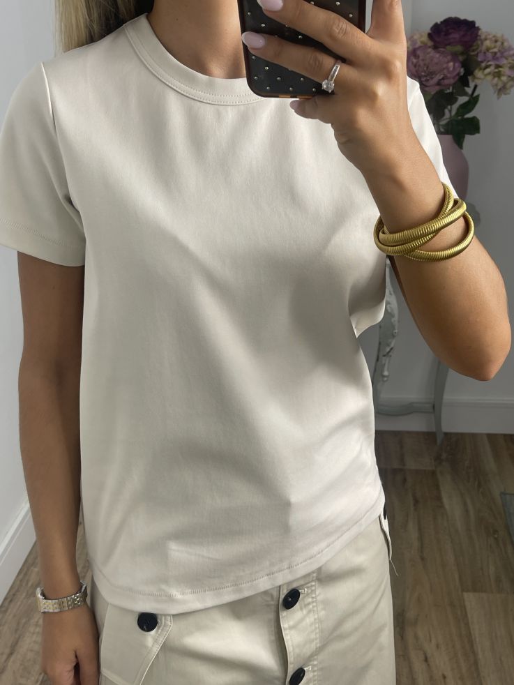 Camiseta Básica beige