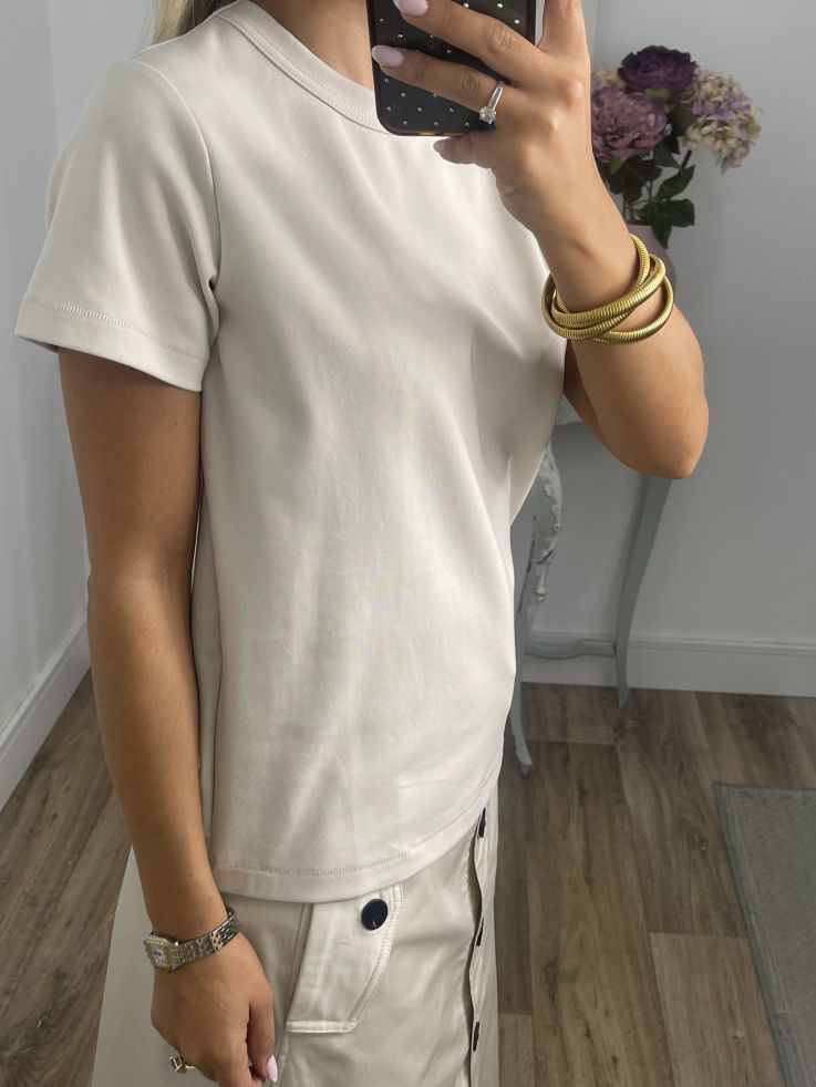 Camiseta Básica beige