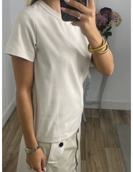 Camiseta Básica beige