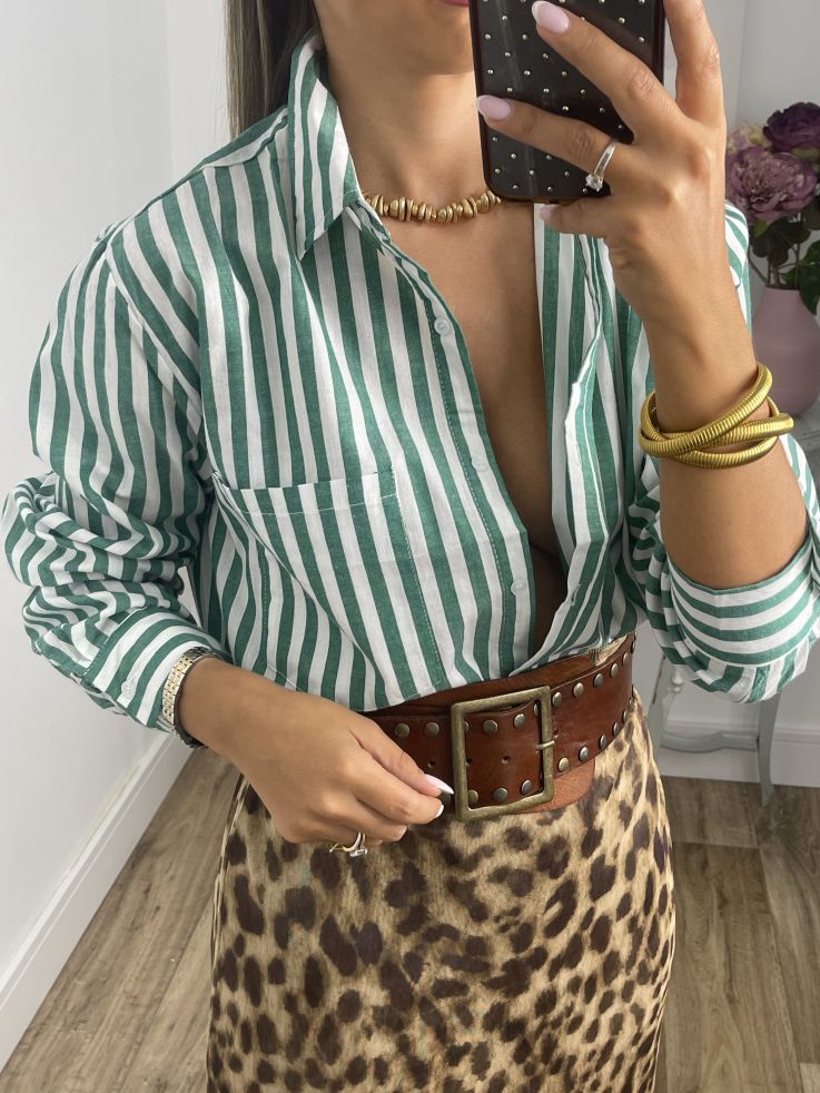 Camisa Violeta verde