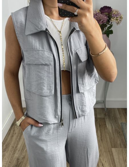 Conjunto Miki gris
