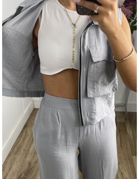 Conjunto Miki gris