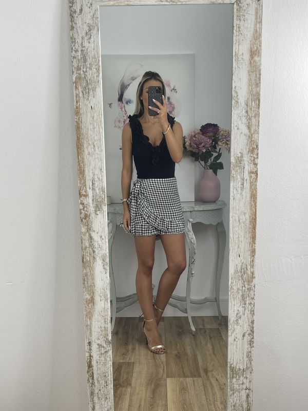 Falda pantalón cuadros vichy