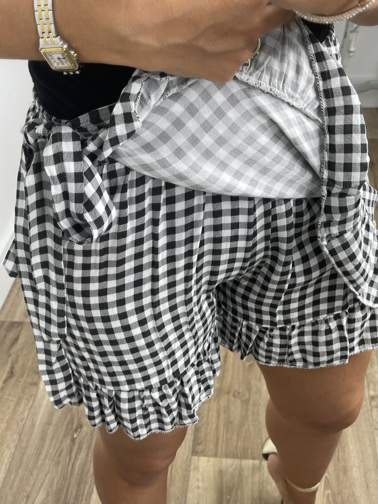 Falda pantalón cuadros vichy