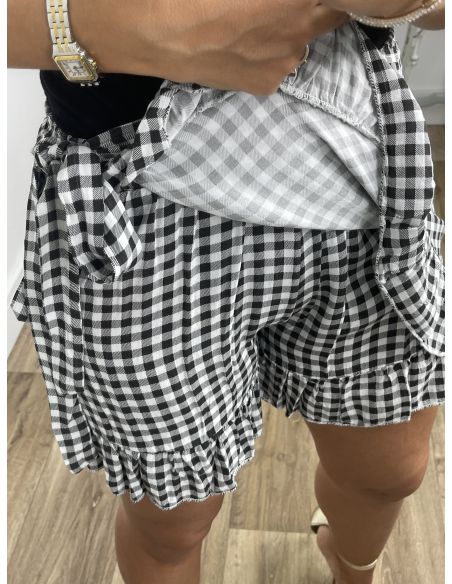 Falda pantalón cuadros vichy