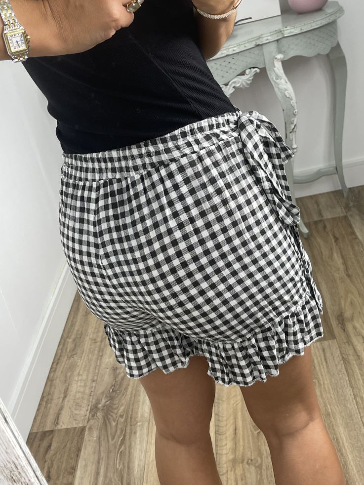 Falda pantalón cuadros vichy