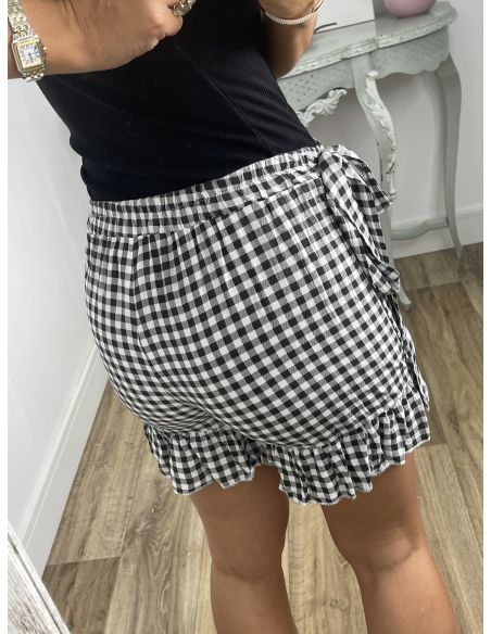 Falda pantalón cuadros vichy