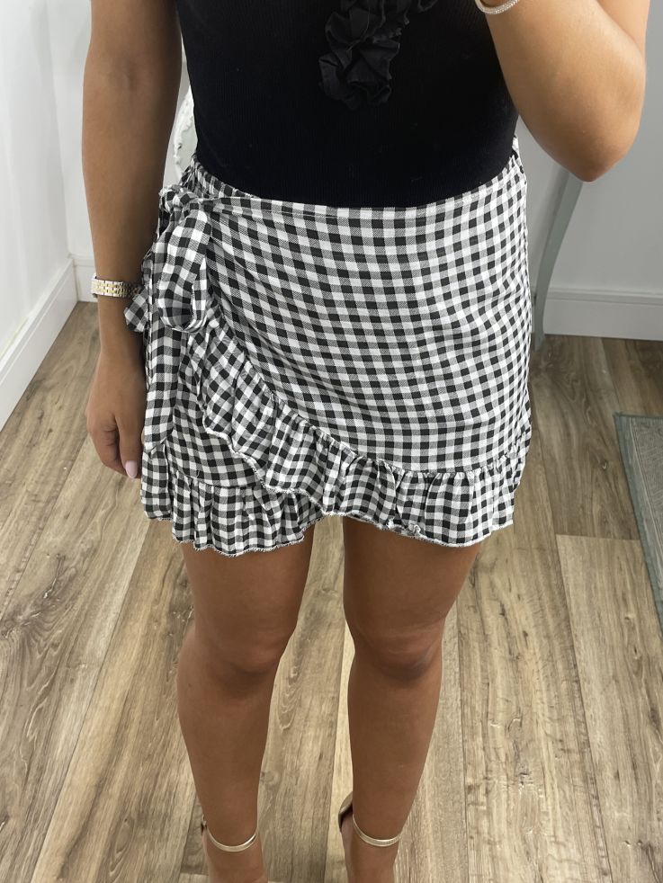 Falda pantalón cuadros vichy