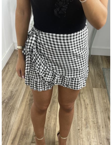 Falda pantalón cuadros vichy