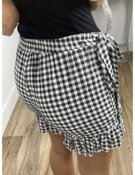 Falda pantalón cuadros vichy