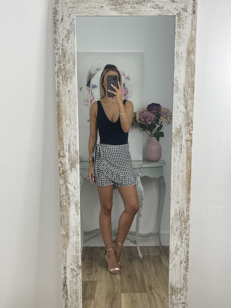 Falda pantalón cuadros vichy