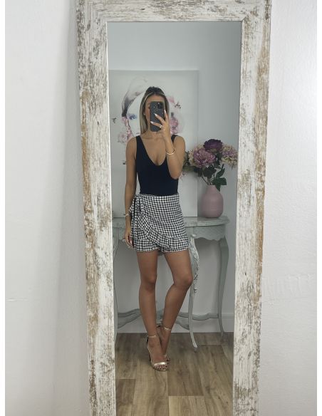 Falda pantalón cuadros vichy