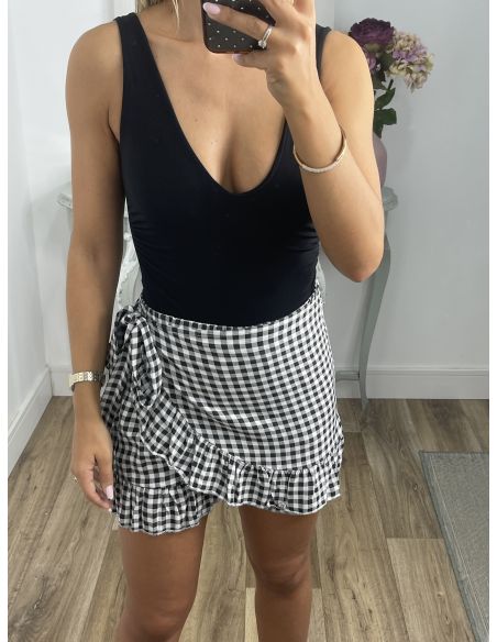 Falda pantalón cuadros vichy