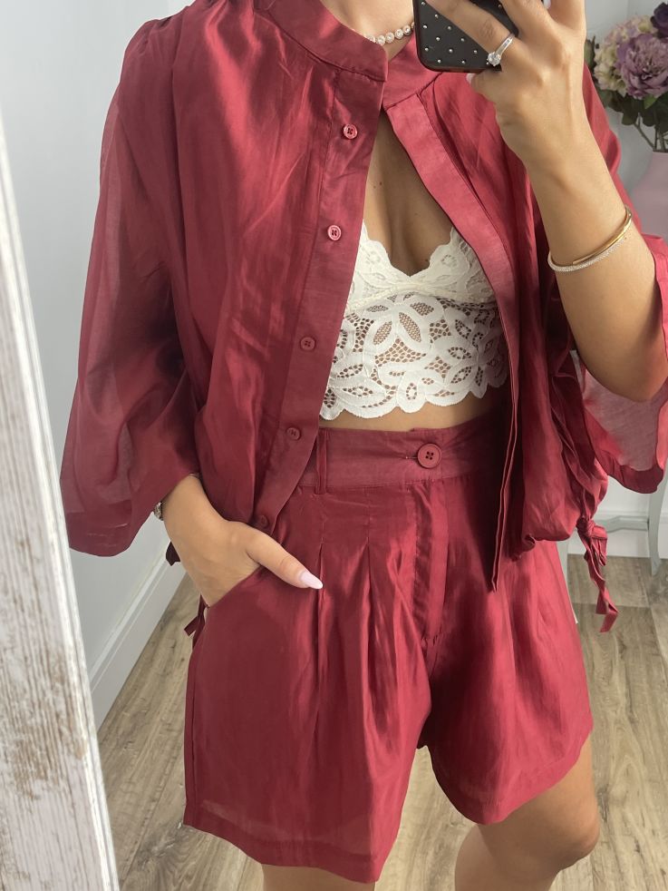 Short Elissa granate