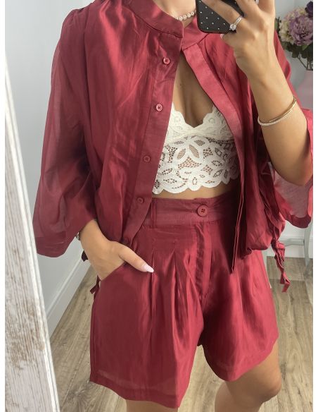 Short Elissa granate