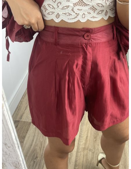 Short Elissa granate