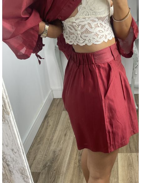 Short Elissa granate