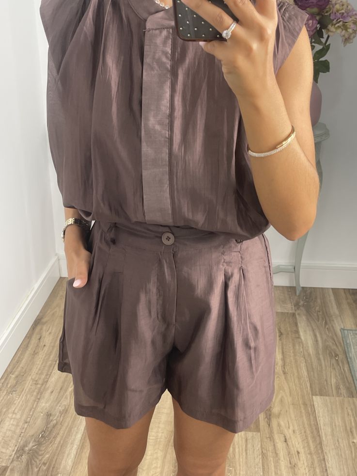 Short Elissa chocolate