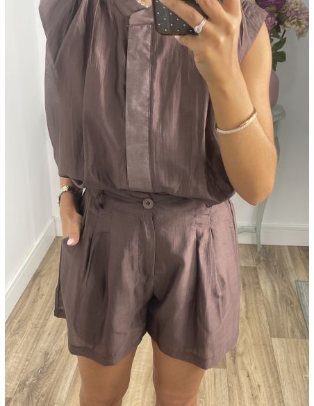 Short Elissa chocolate