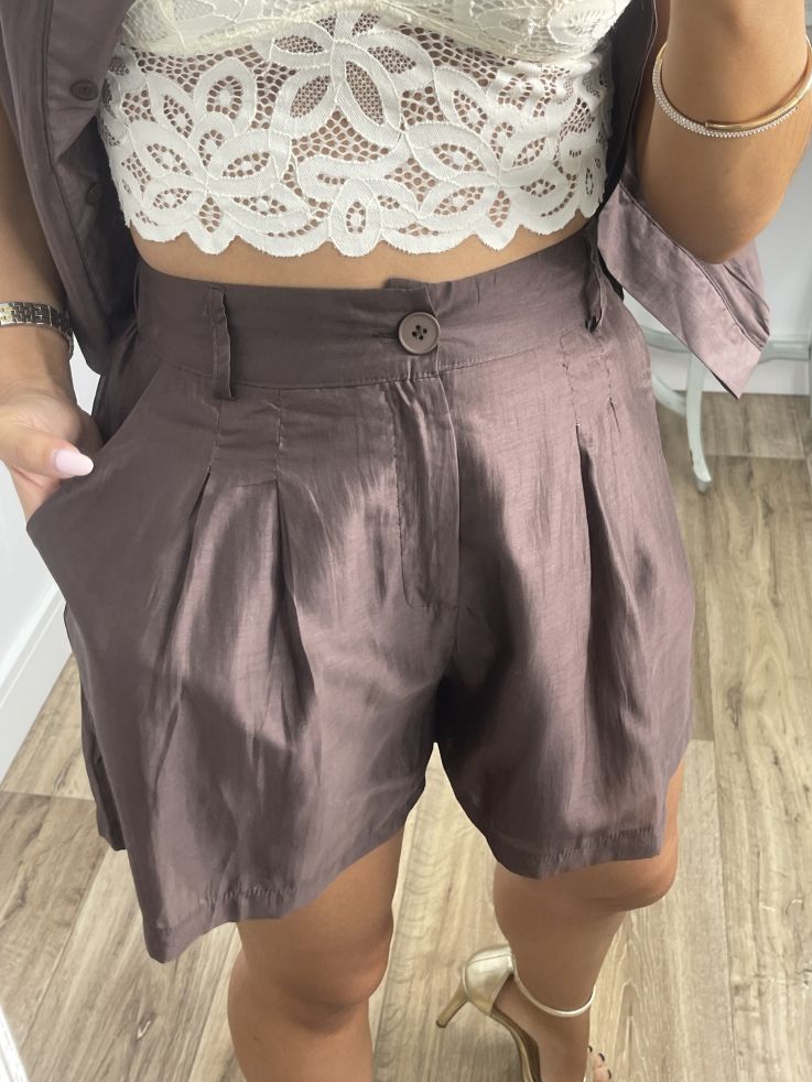 Short Elissa chocolate