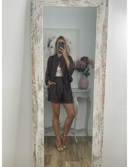 Short Elissa chocolate