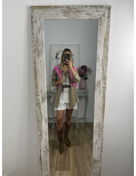 Chaqueta vaquera camel