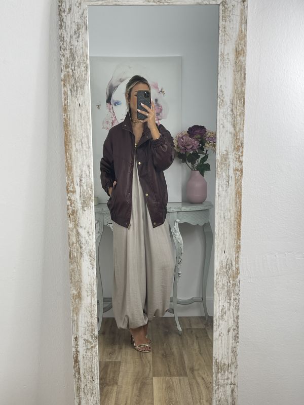 Chaqueta Mery oversize burdeos