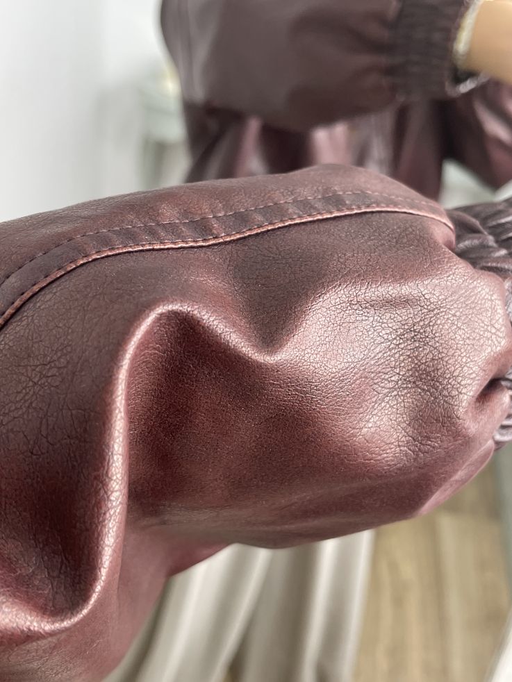 Chaqueta Mery oversize burdeos