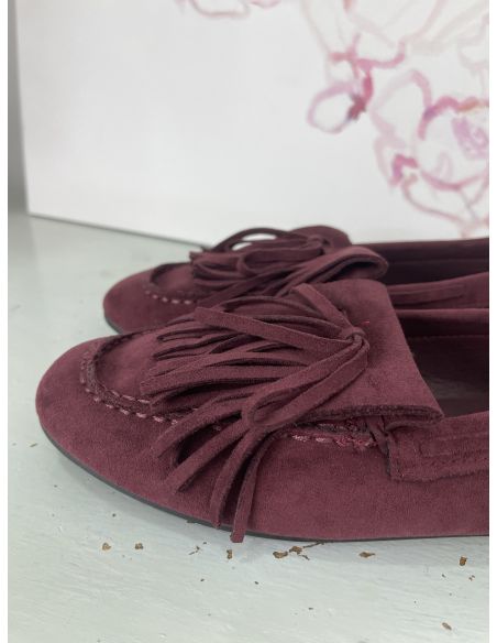 Mocasín burdeos