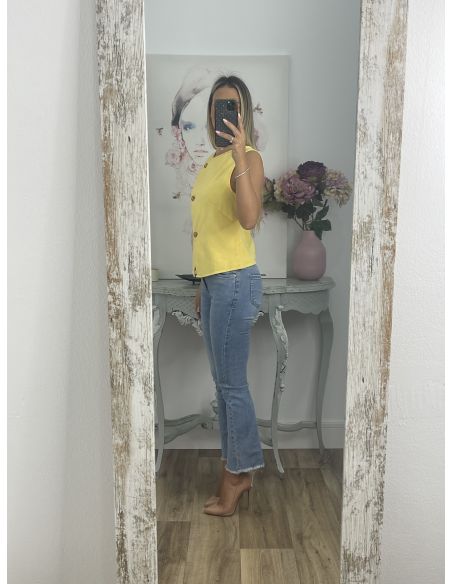 Chaleco vaquero amarillo