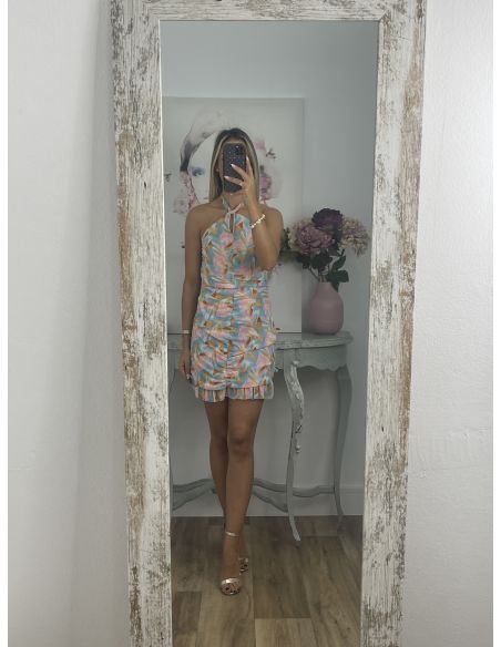 Vestido Giyer tonos pastel