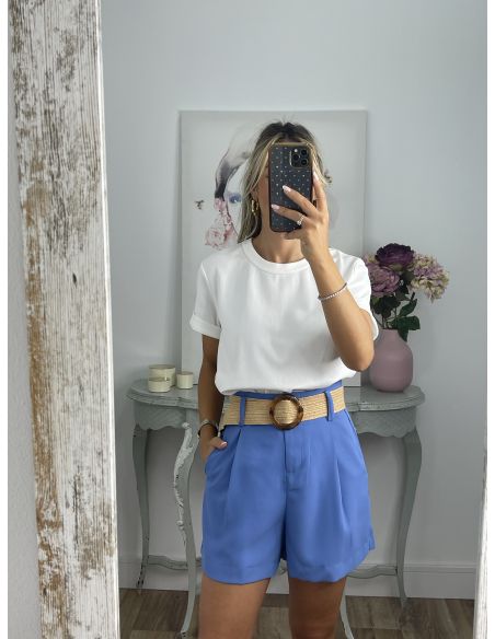 Camiseta Básica blanca cuello a la caja