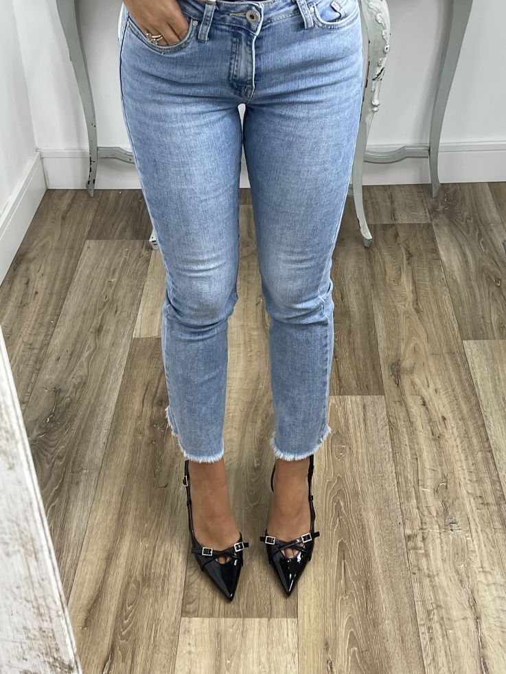 Zapatos destalonado charol negro