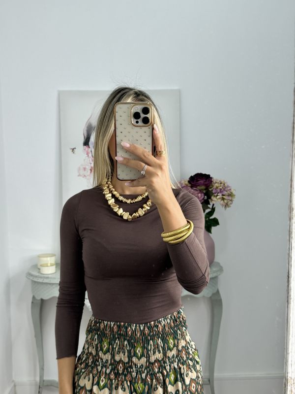 Camiseta Melissa chocolate