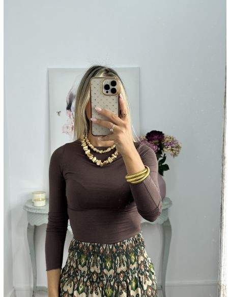 Camiseta Melissa chocolate