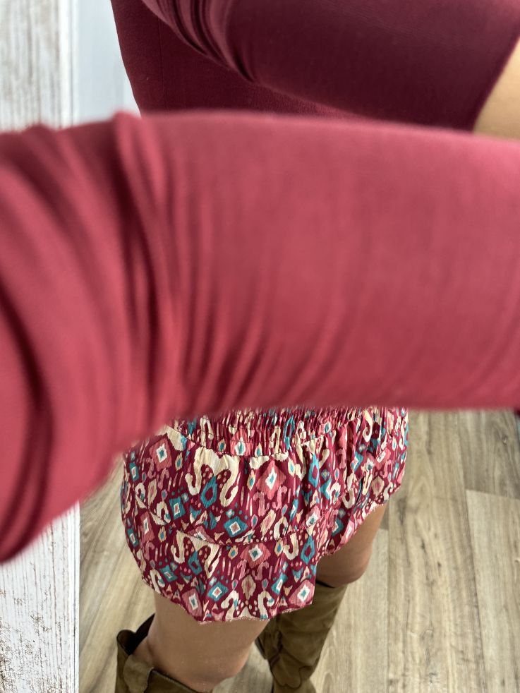 Camiseta Melissa burdeos