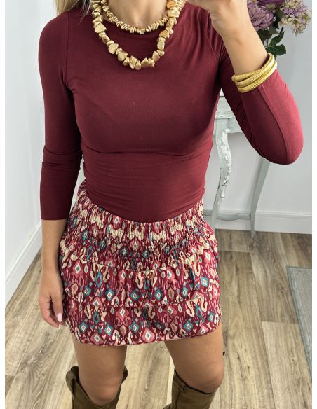 Camiseta Melissa burdeos