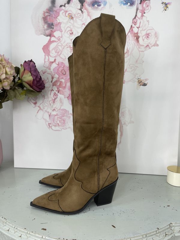 Botas Cowboy caña alta camel