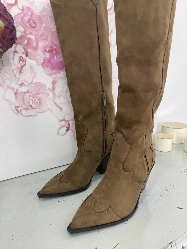 Botas Cowboy caña alta camel