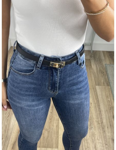 Cinturón ajustable negro